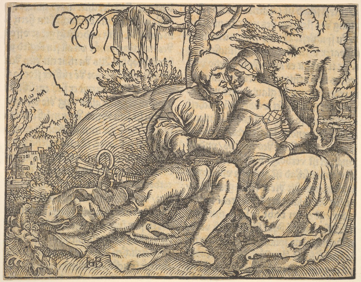 Kuudes kymmenestä käskystä, Varvaskäskystä. tekijältä Hans Baldung