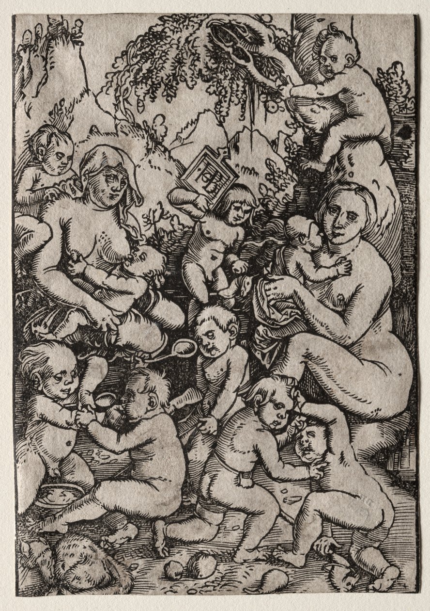 Kaksi äitiä tekijältä Hans Baldung