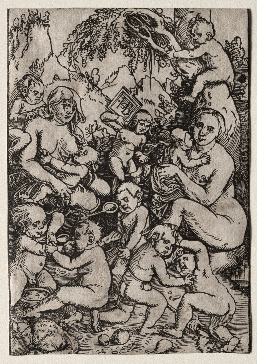 Kaksi äitiä. tekijältä Hans Baldung