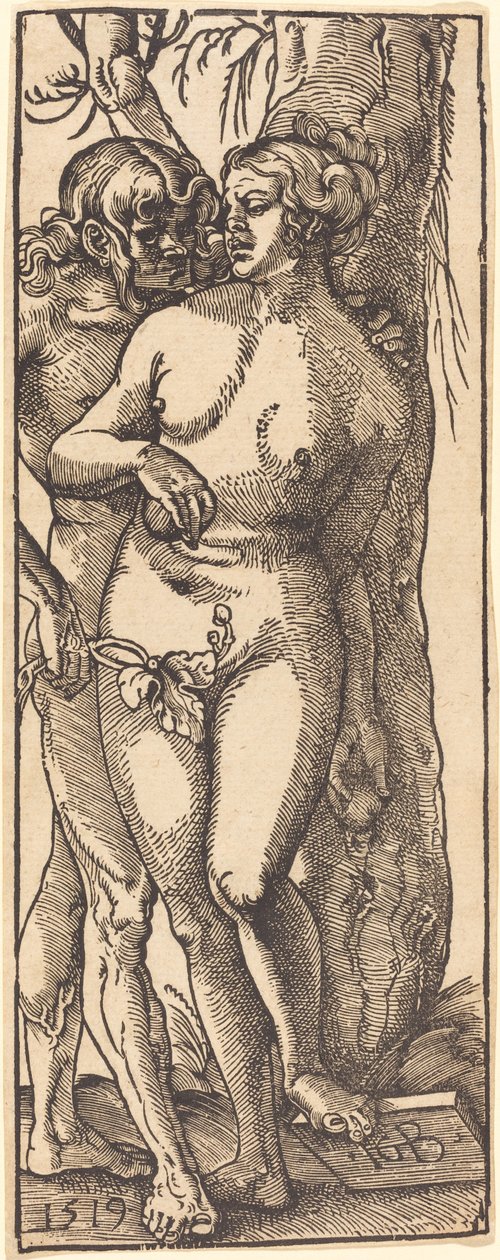 Aatami ja Eeva tekijältä Hans Baldung Grien