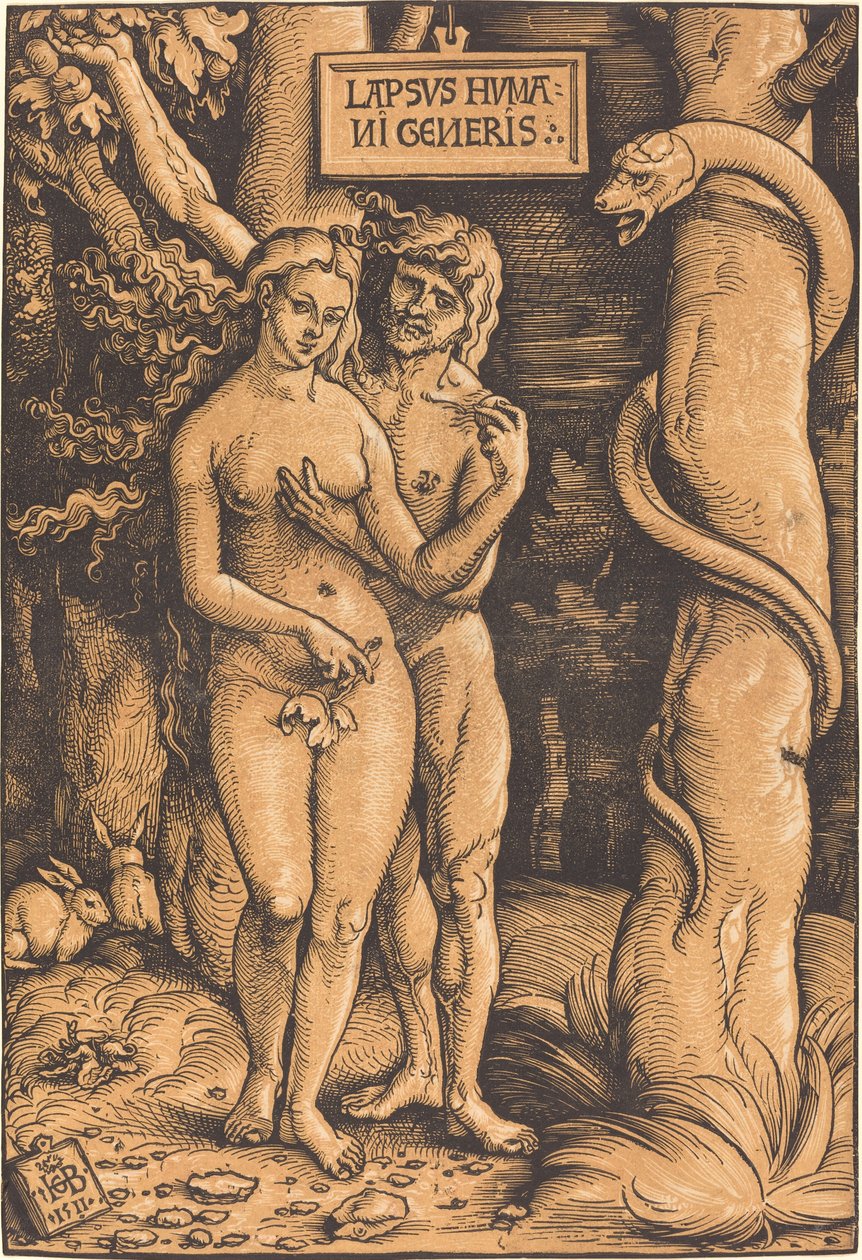 Aatami ja Eeva tekijältä Hans Baldung Grien