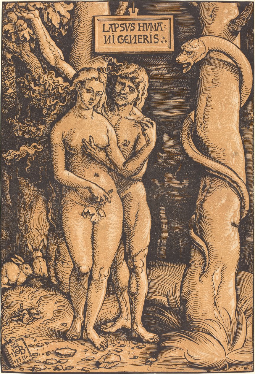 Aatami ja Eeva tekijältä Hans Baldung Grien