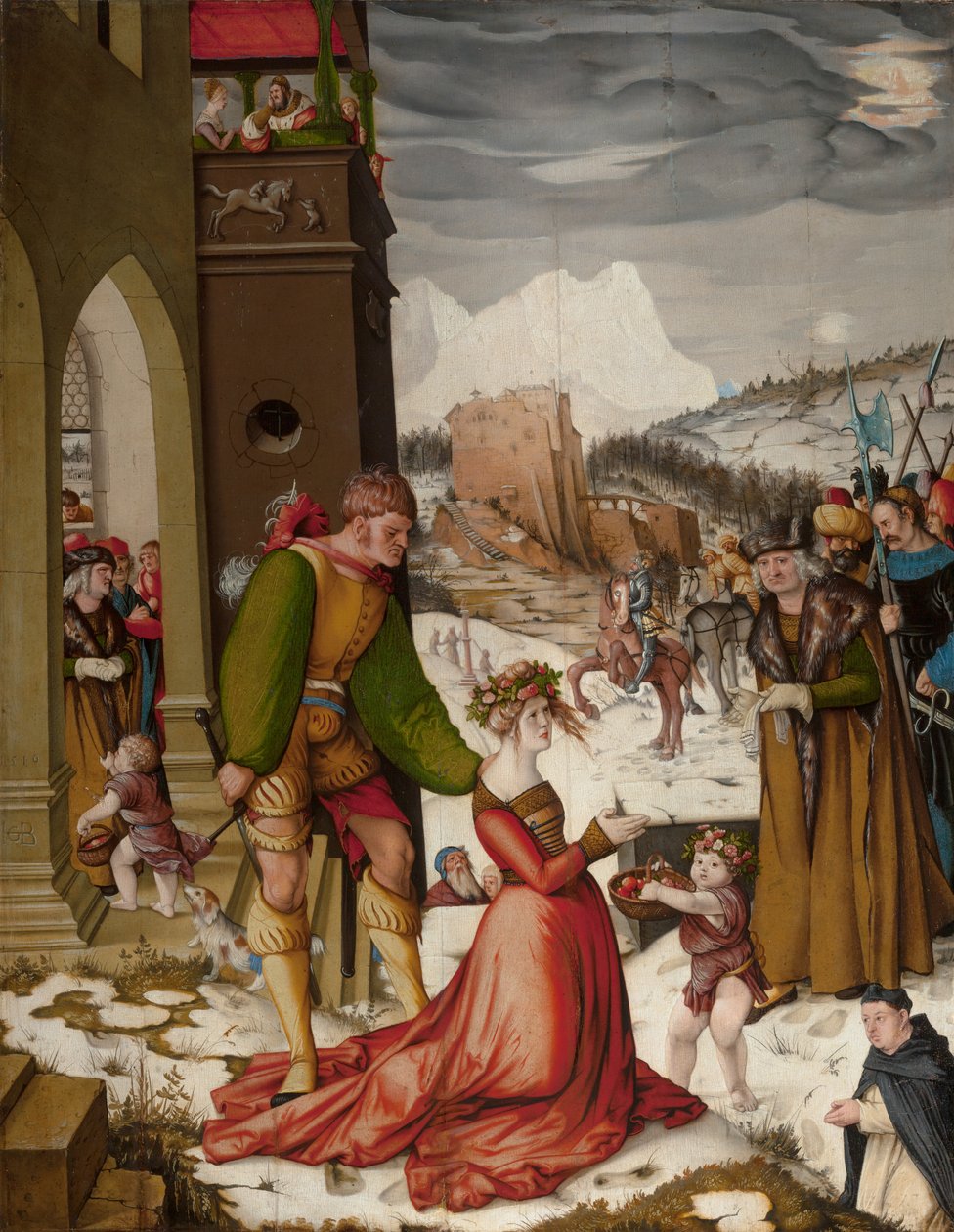 Pyhän Dorothean mestaaminen tekijältä Hans Baldung Grien