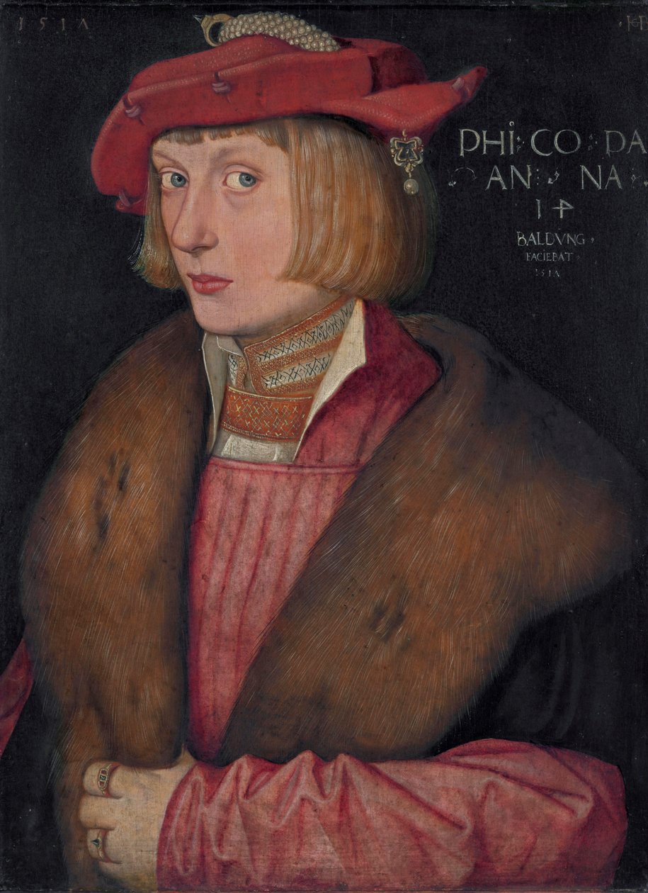Saksa: kreivi Philip Soturi Philip Bellicosus kreivi Philip Bellicosus tekijältä Hans Baldung Grien