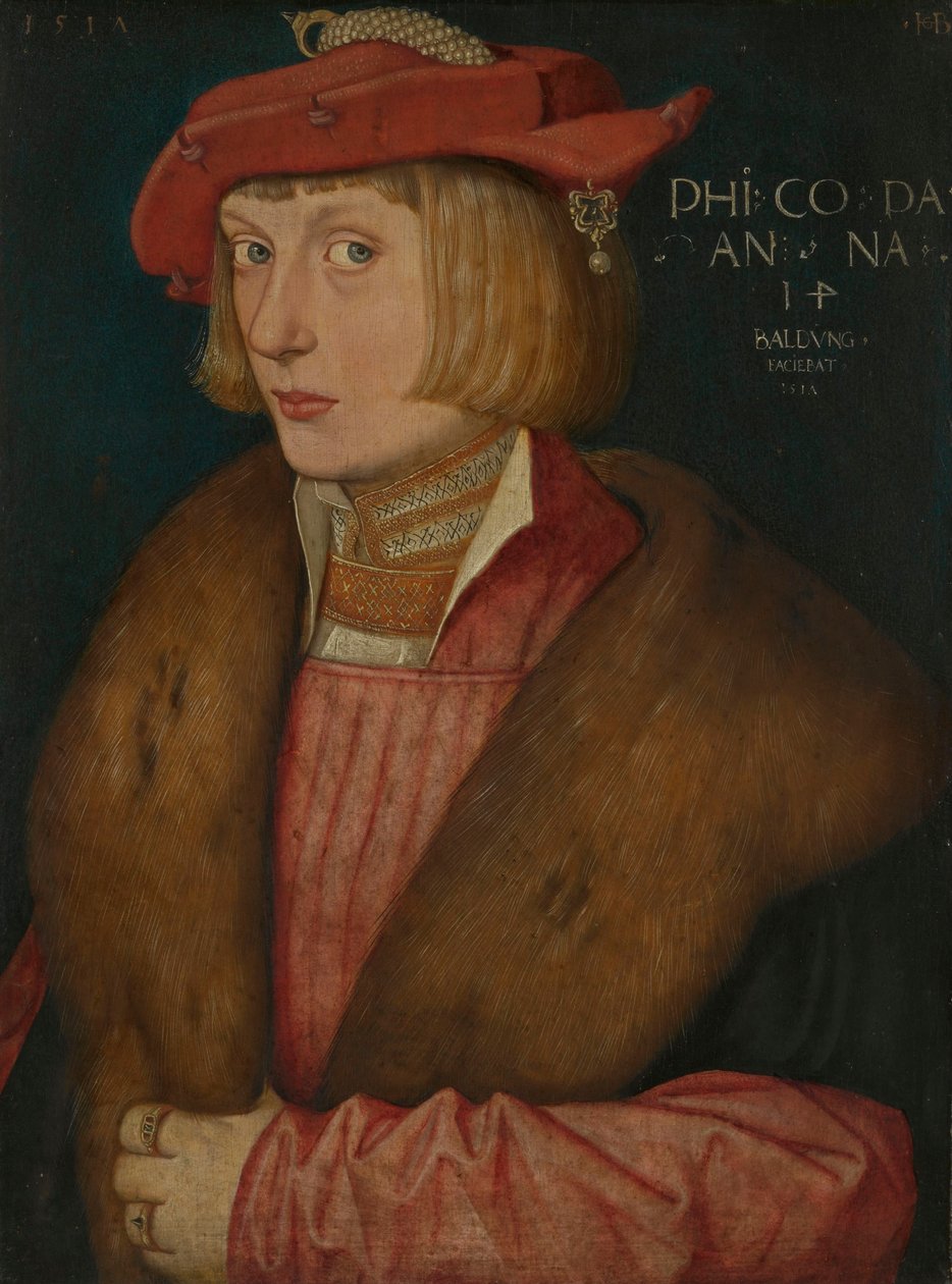 Saksa: kreivi Philip Soturi Philip Bellicosus kreivi Philip Bellicosus tekijältä Hans Baldung Grien