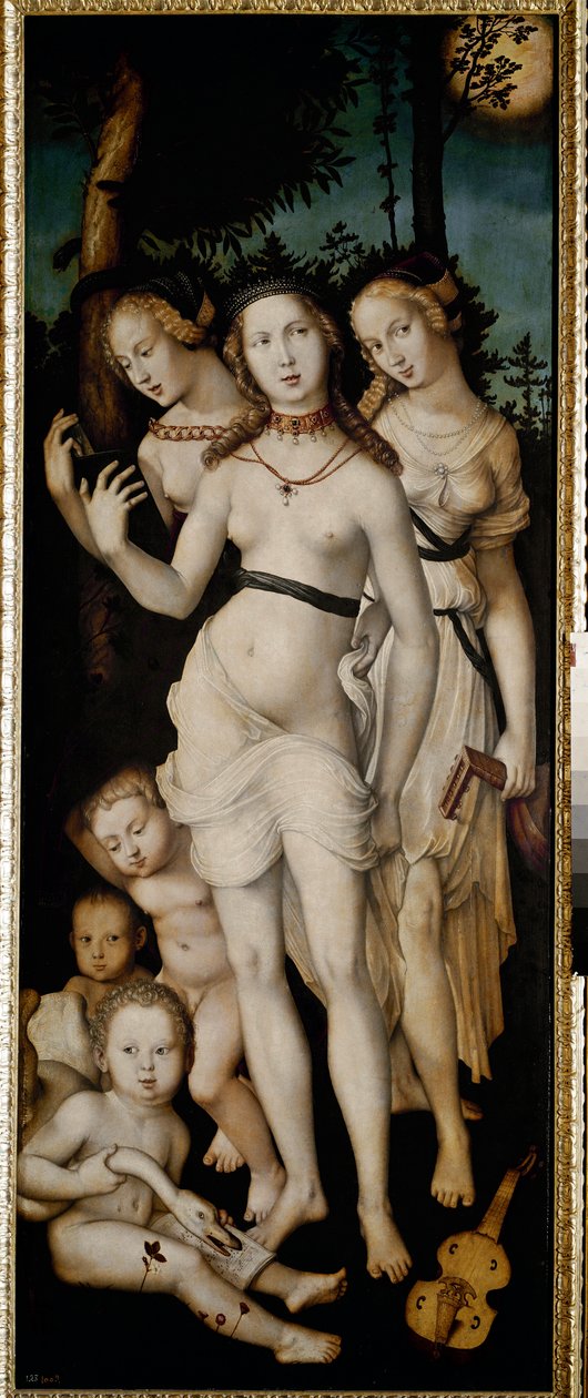 Harmony or The Three Grace (öljy kankaalle tekijältä Hans Baldung Grien