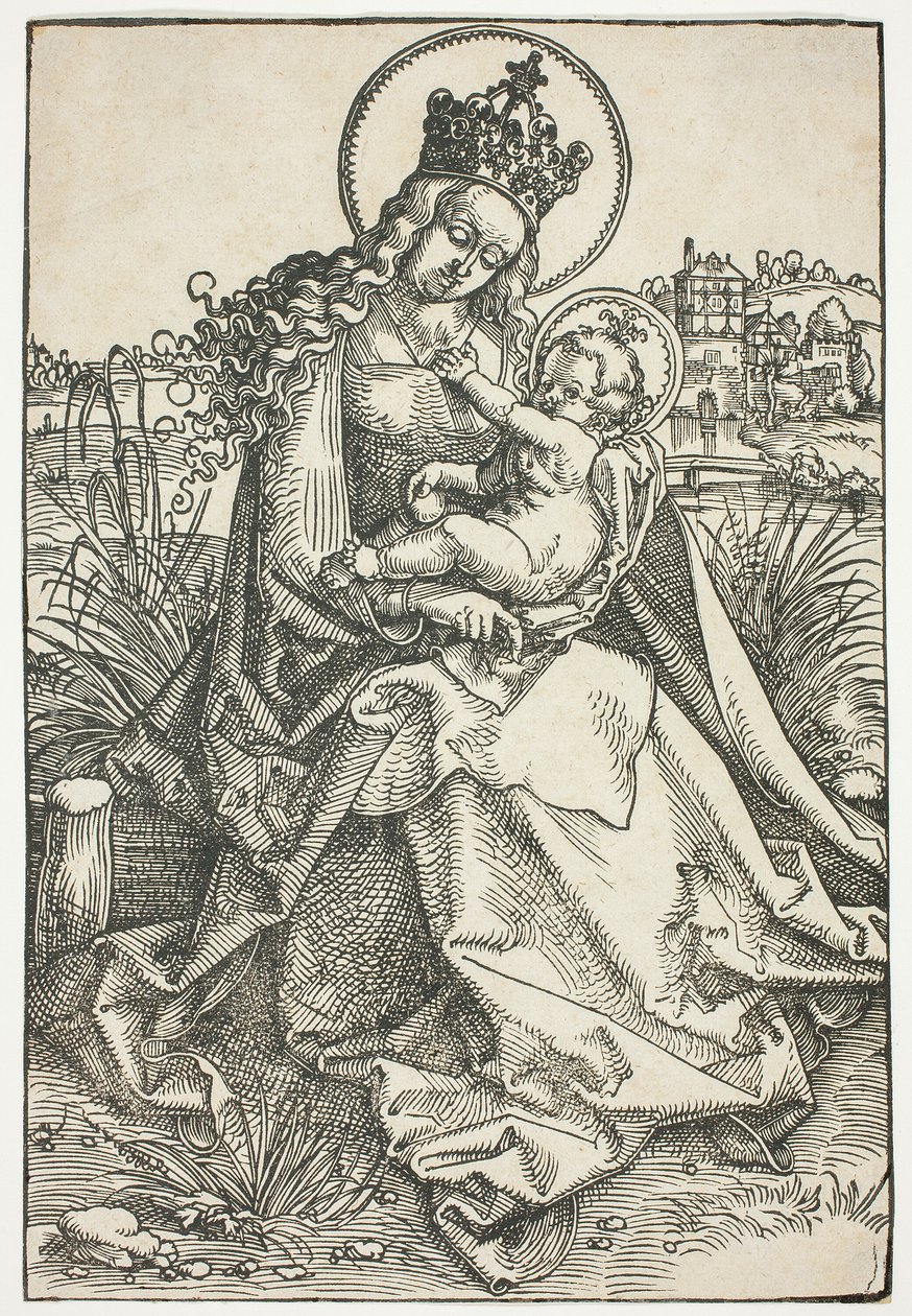 Madonna ja lapsi ruohopenkillä tekijältä Hans Baldung Grien