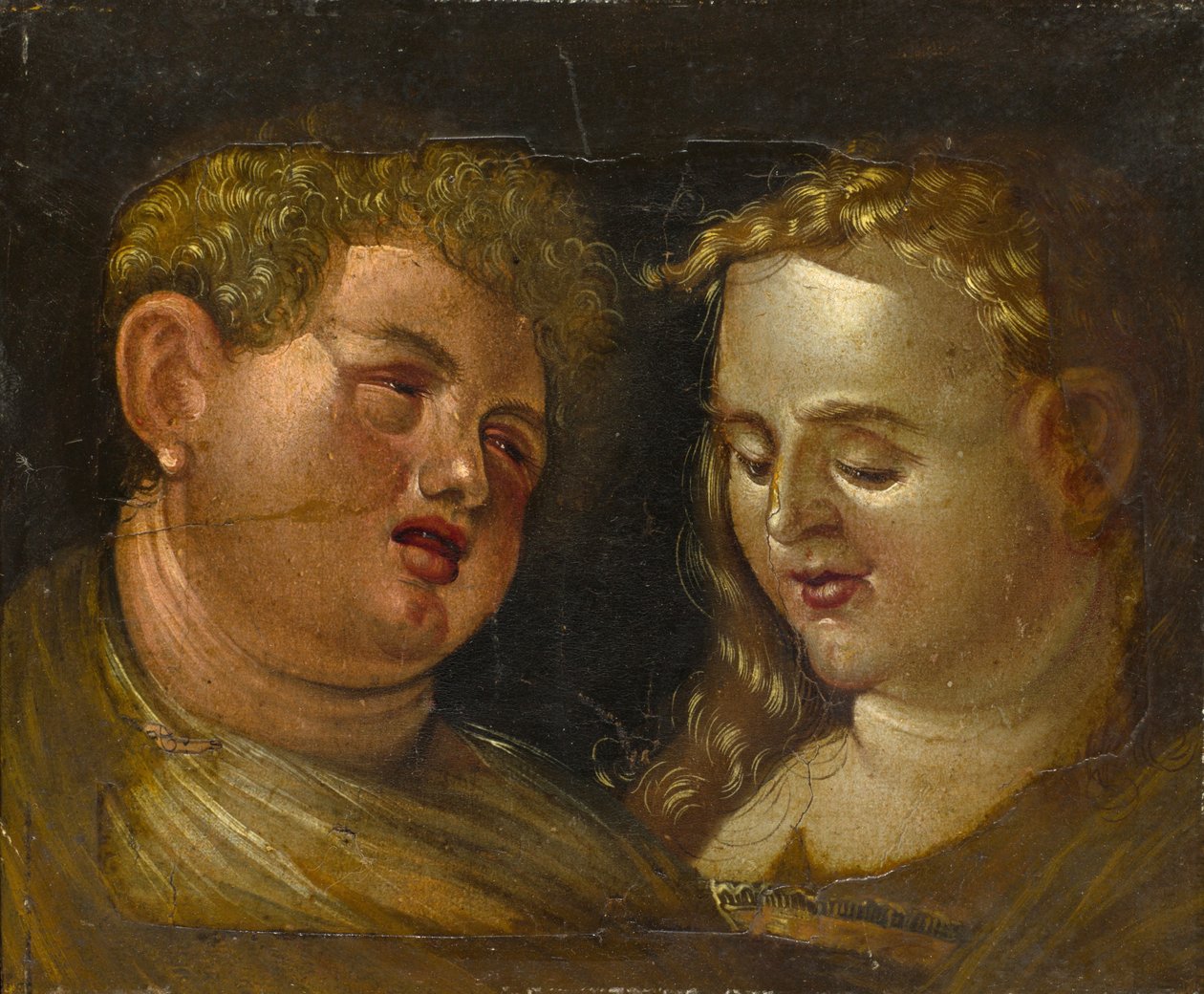 Mies- ja naaraspää, 1500-luvun puoliväli tekijältä Hans Baldung Grien