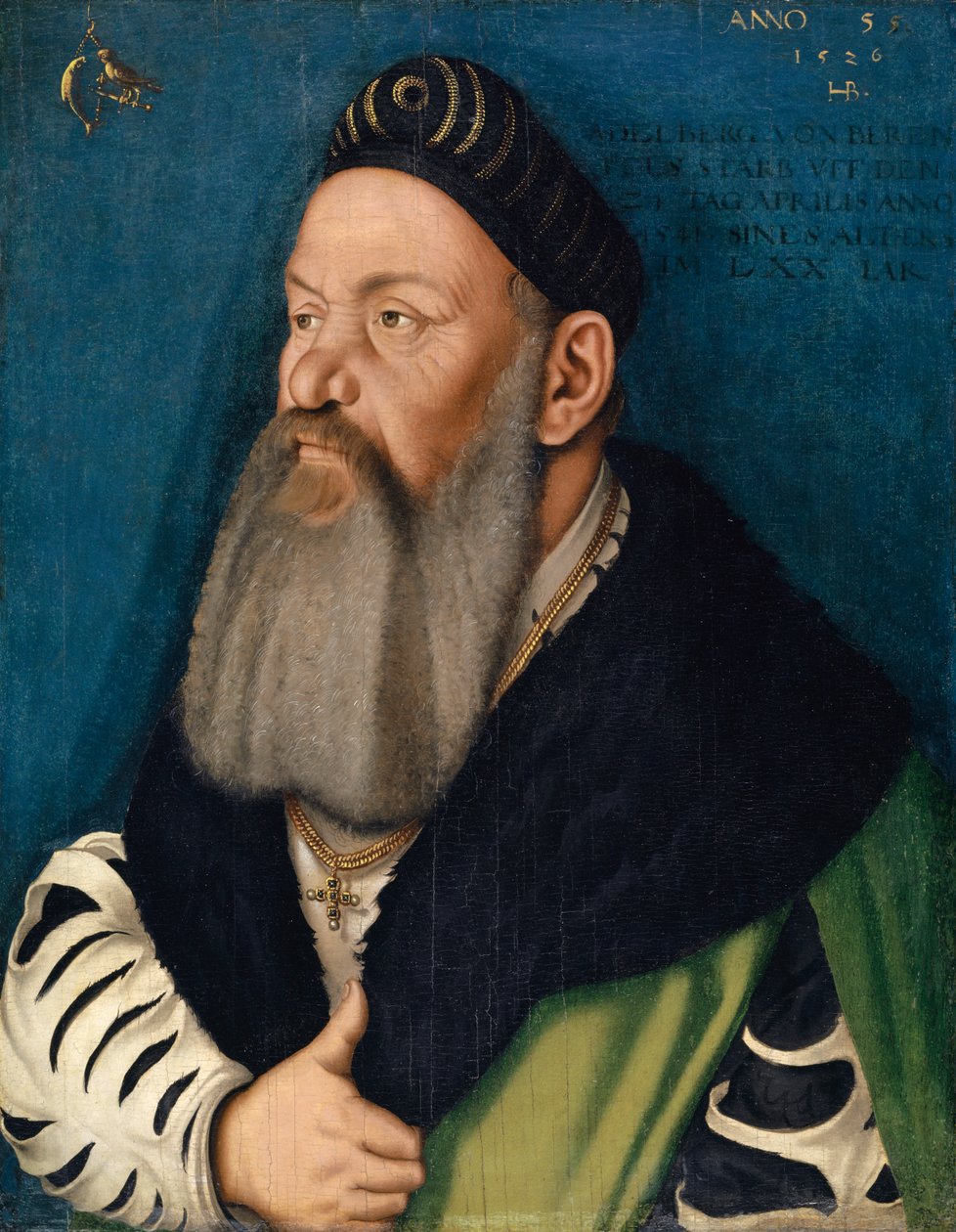 Bärenfelsin muotokuva Adelberg III:sta, 1526 tekijältä Hans Baldung Grien