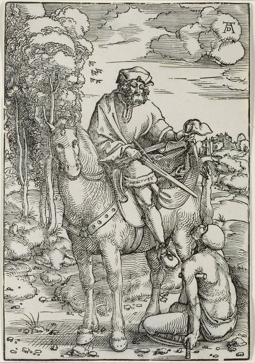 St. Martin jakamassa viittaansa tekijältä Hans Baldung Grien