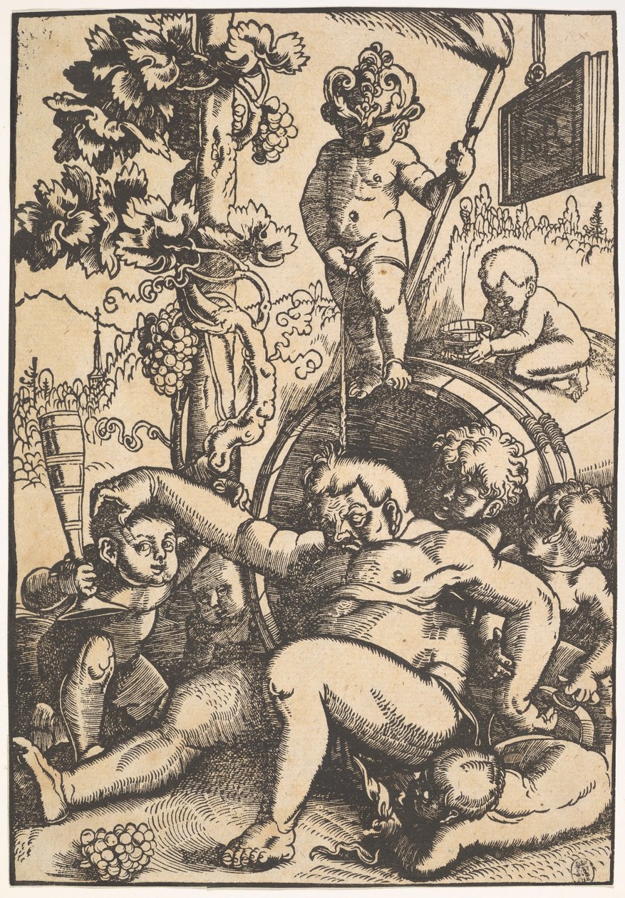 Humala Bacchus, noin 1520 tekijältä Hans Baldung Grien