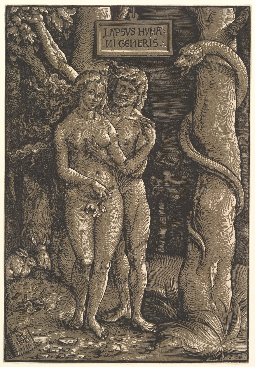 Ihmiskunnan kukistuminen, 1511 tekijältä Hans Baldung Grien