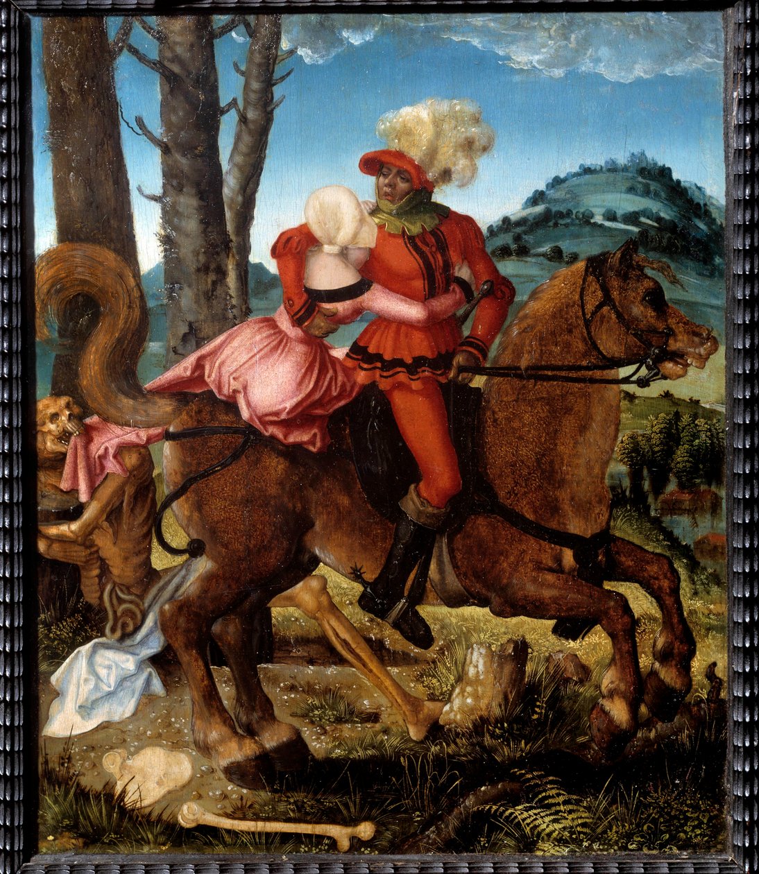 Ritari, tyttö ja kuolema Kuolema Kuolema on esitetty allegorisessa muodossa Hans Grien Baldungin (1484/85-1545) maalaus 1500-luvun aurinko. 035x0,29 m. tekijältä Hans Baldung Grien