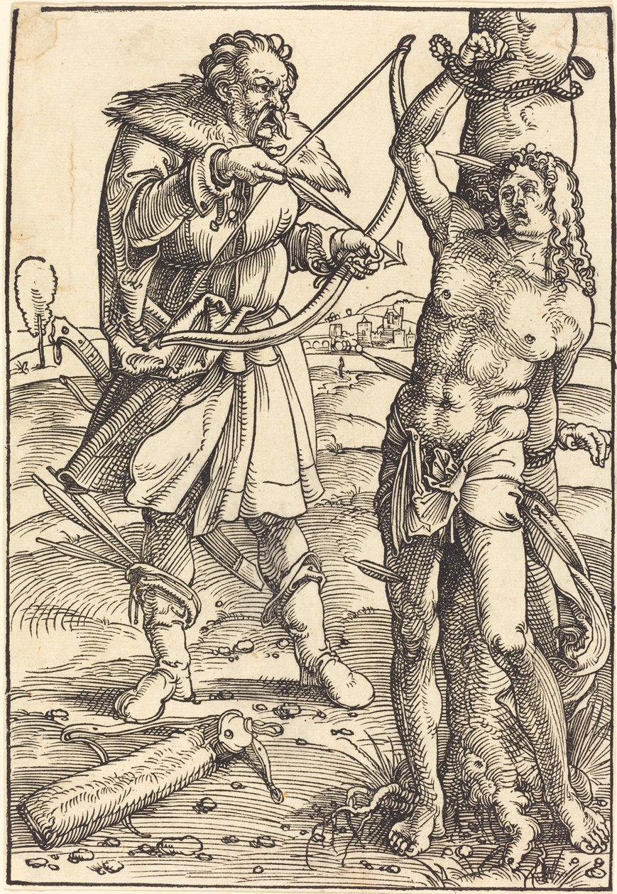 Pyhän Sebastianin marttyyrikuolema tekijältä Hans Baldung Grien