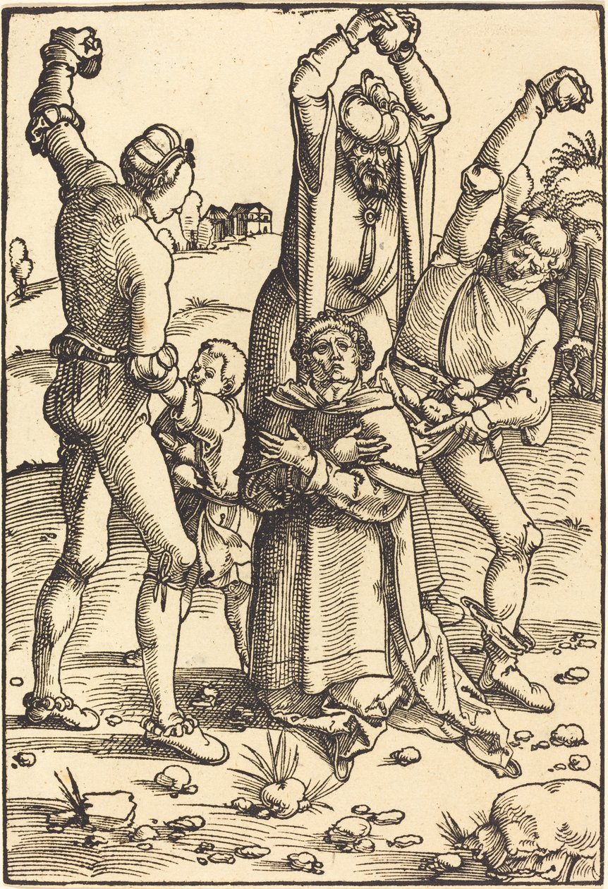 Pyhän Stefanoksen kivittäminen tekijältä Hans Baldung Grien