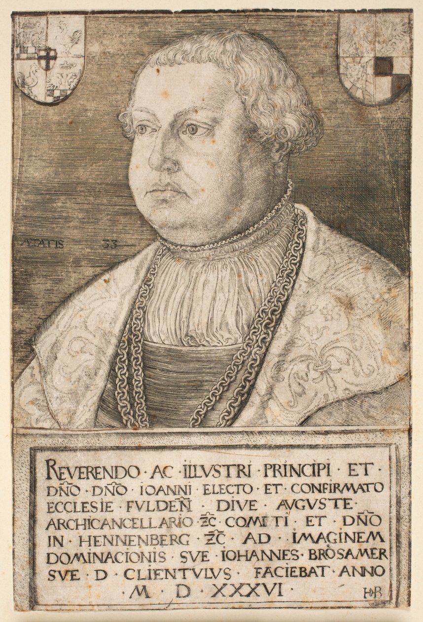 Johann von Hennebergin muotokuva tekijältä Hans Brosamer