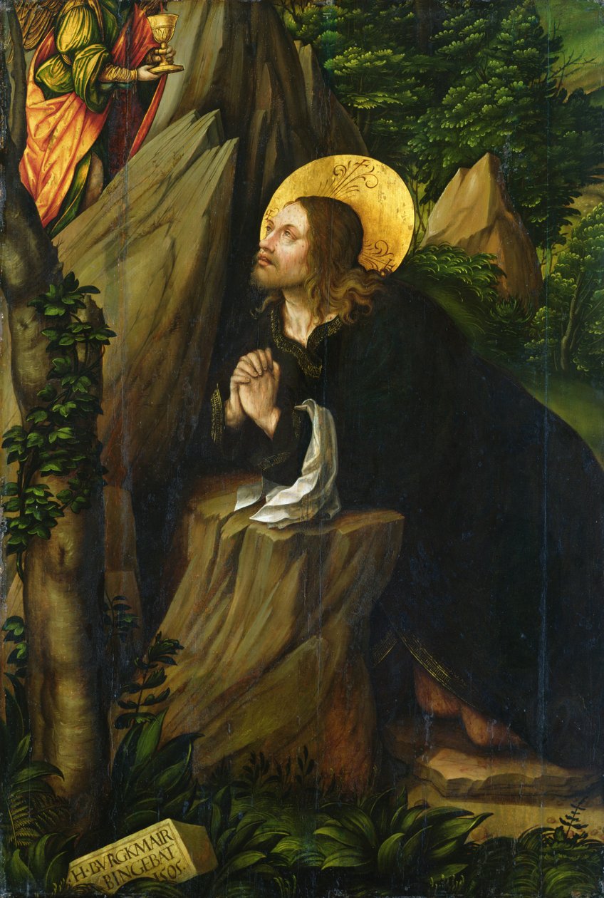 Kristus Öljymäellä, 1505 tekijältä Hans Burgkmair