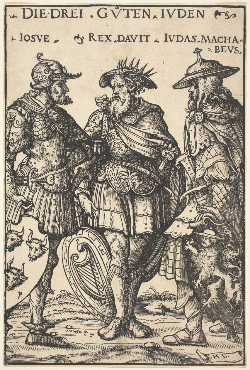 Joshua, David i Judas Maccabaeusfinnish tekijältä Hans Burgkmair I
