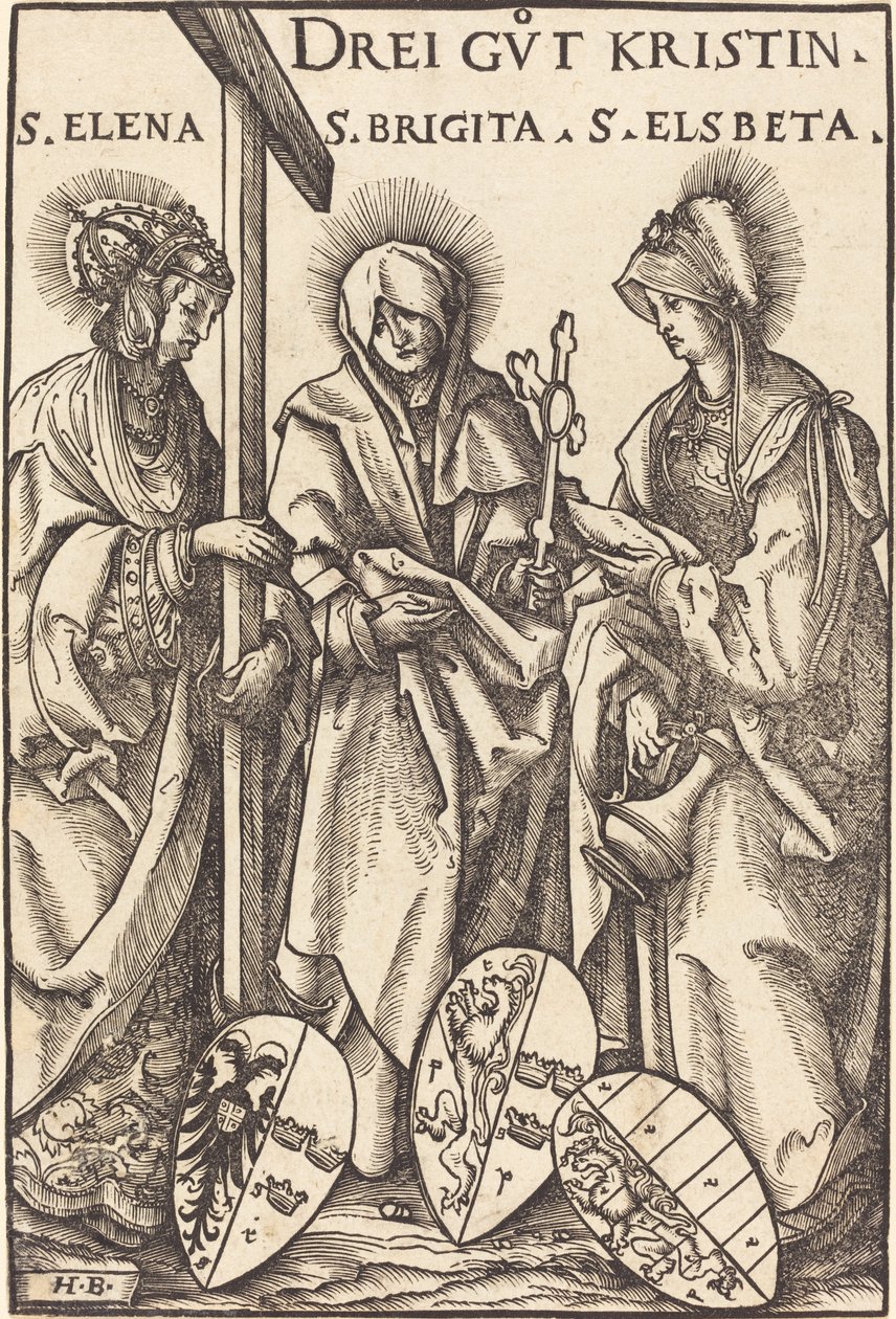 Saint Helena, Saint Brigitte ja Saint Elizabeth tekijältä Hans Burgkmair I