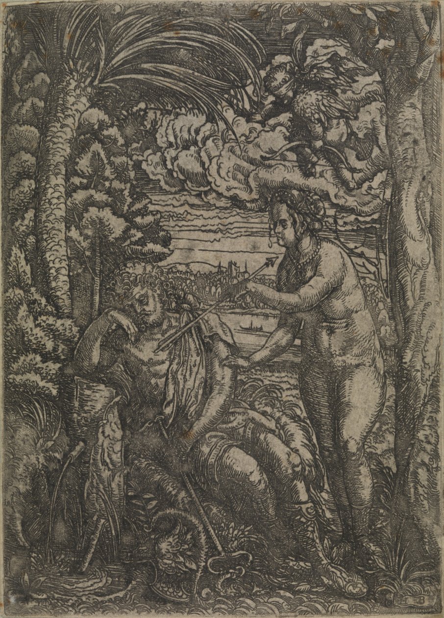 Venus ja Merkurius tekijältä Hans Burgkmair d.Æ.