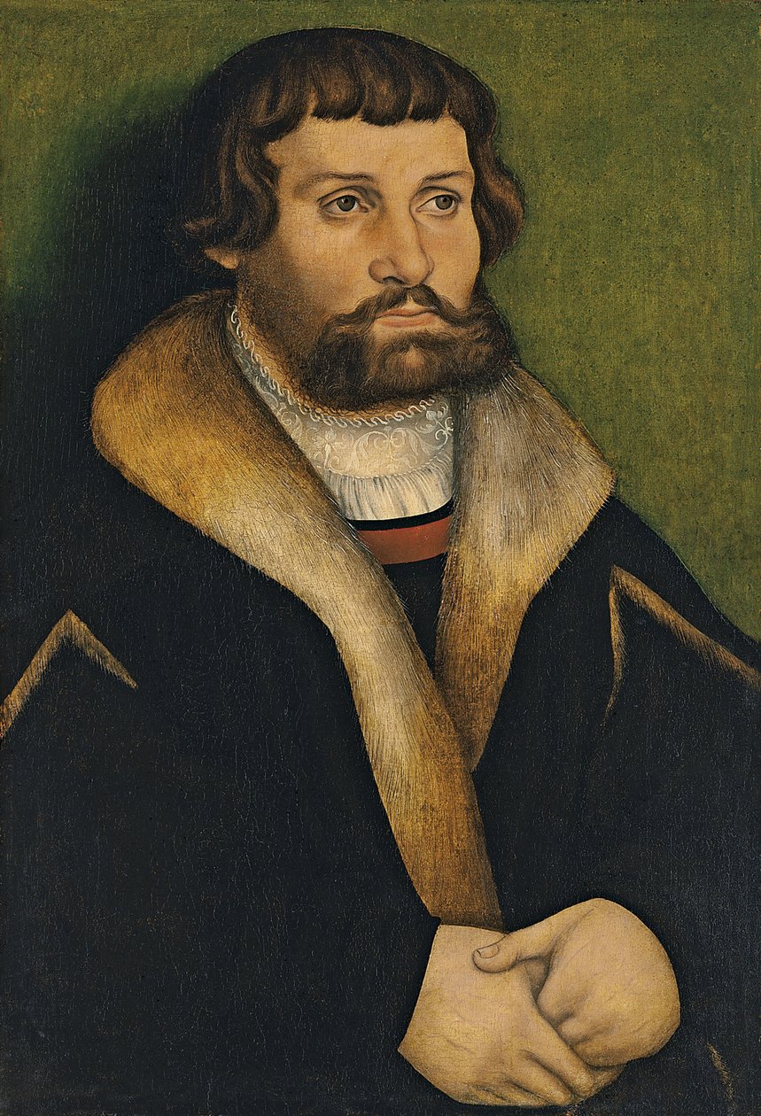 Muotokuva parrakkaasta miehestä tekijältä Hans Cranach