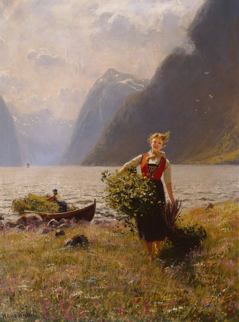 Dairymaid ja lehtipulttu tekijältä Hans Dahl