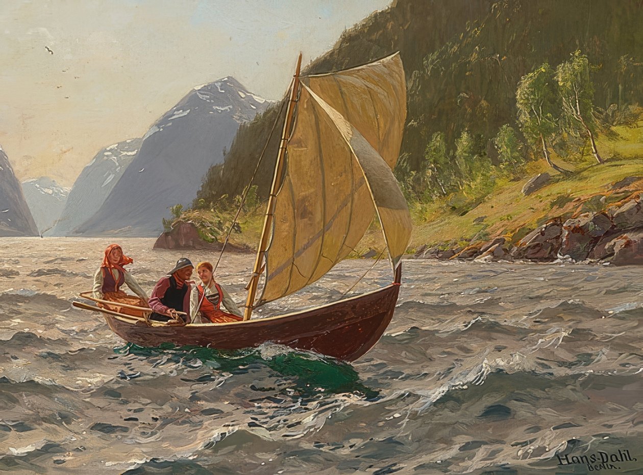 Purjehdusmatka norjalaiseen vuonomaisemaan tekijältä Hans Dahl