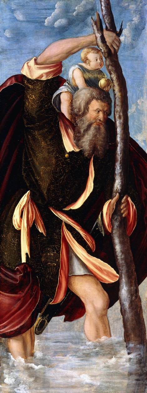 Pyhä Kristofer, 1517 tekijältä Hans Duerer