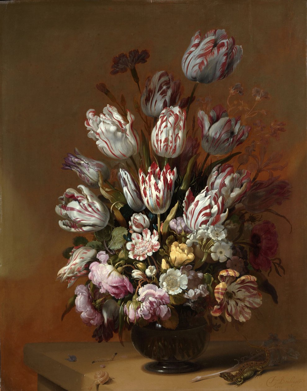 Asetelma kukkien kanssa, 1639. tekijältä Hans Gillisz. Bollongier