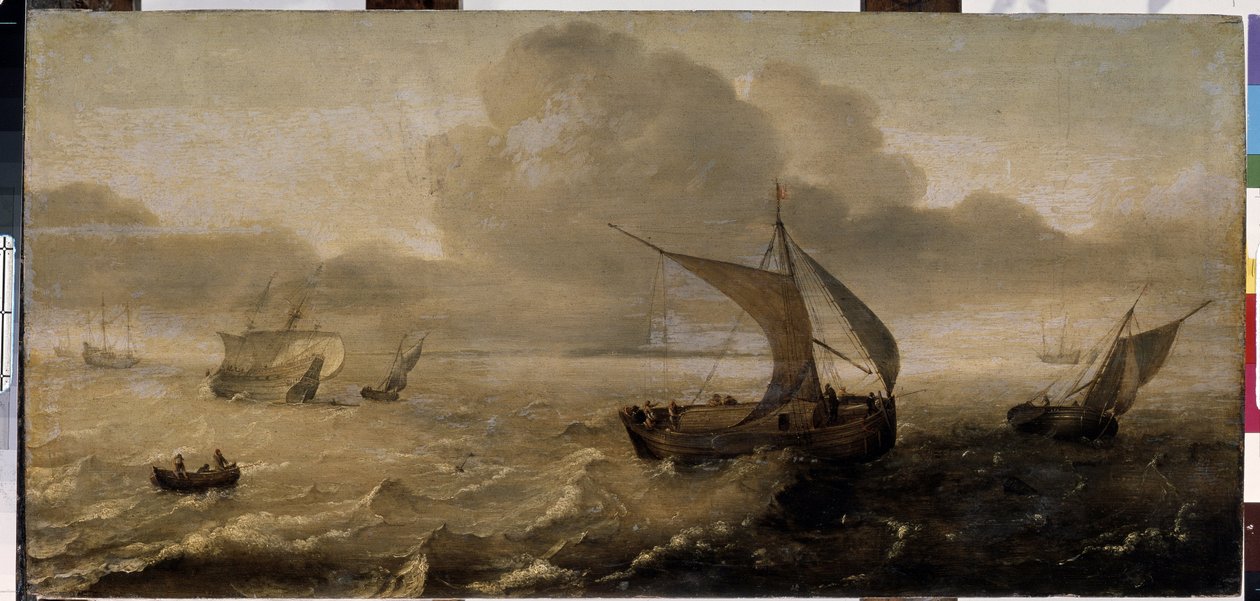 ""La tempete en mer"" (Myrskyinen meri) Hans Goderisin (1622-1642) maalaus 1600-luvun Eremitaaši, Pietari tekijältä Hans Goderis