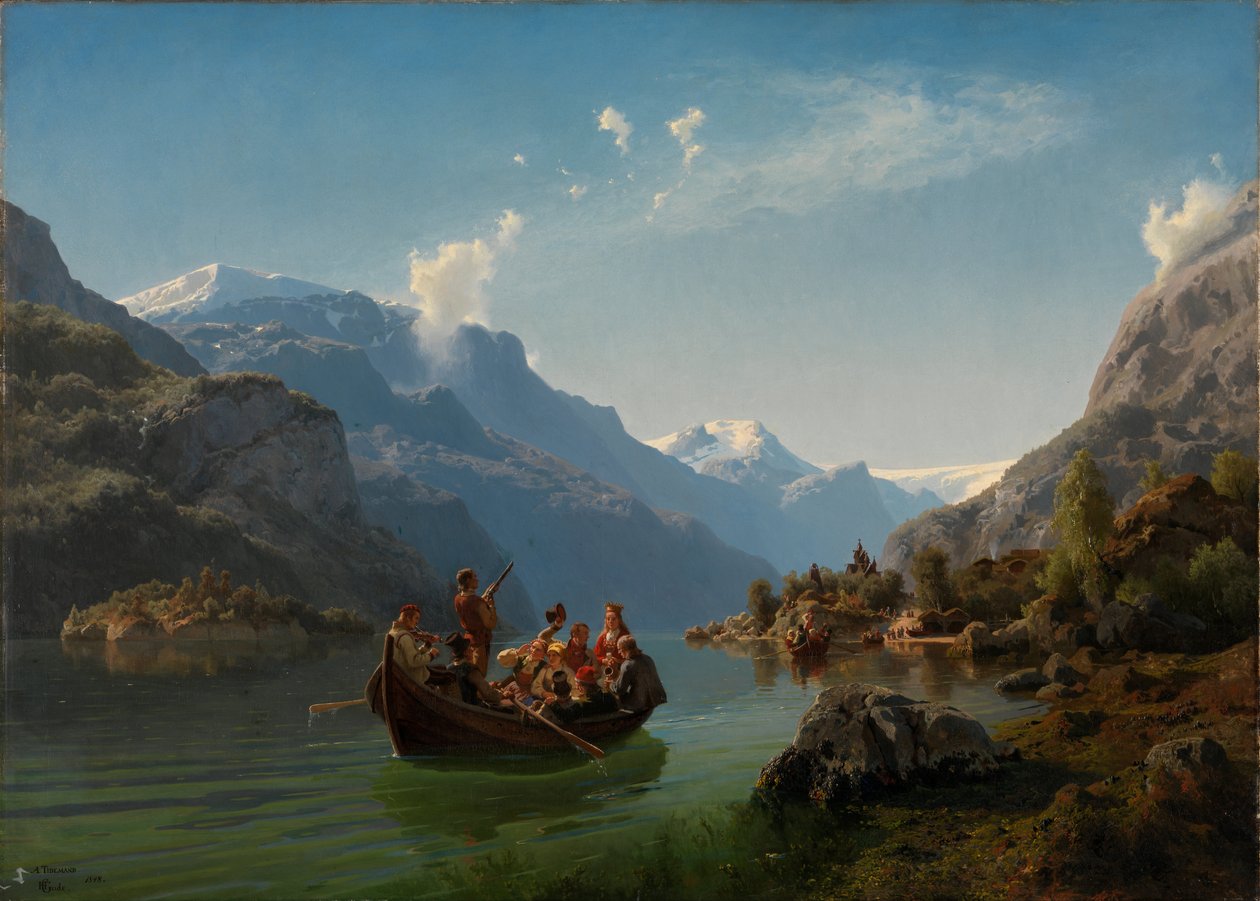 Häämatka Hardangerissa tekijältä Hans Gude