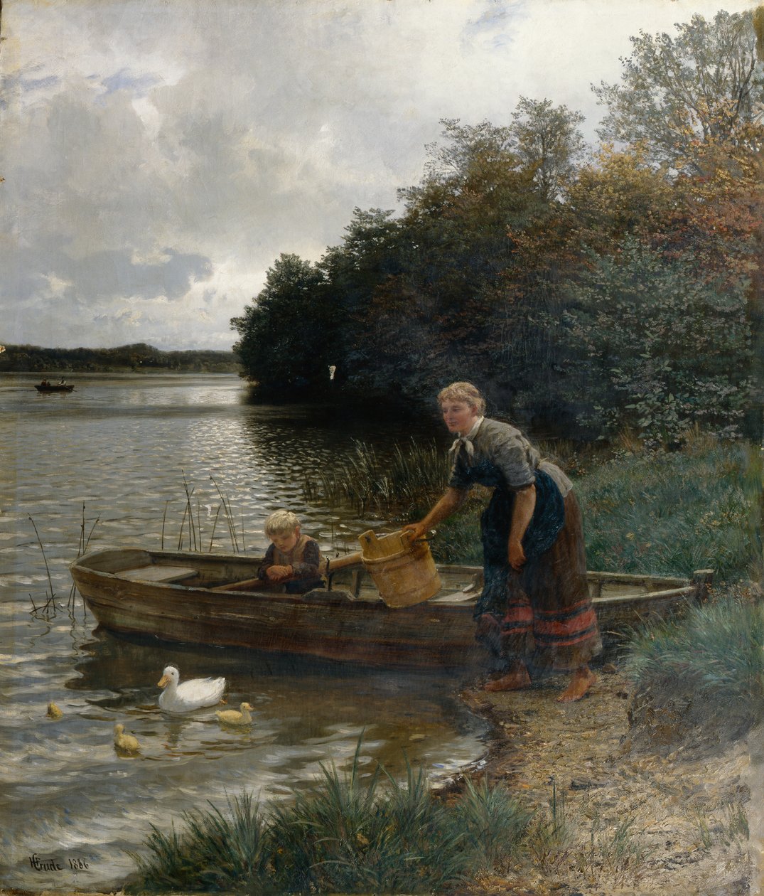 Idylli Wolgastsee-alueella tekijältä Hans Gude