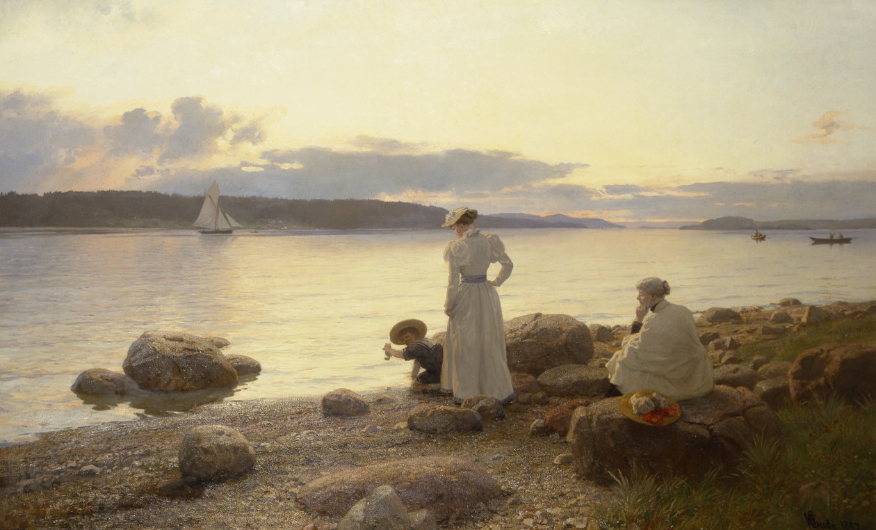 Kesäyö tekijältä Hans Gude