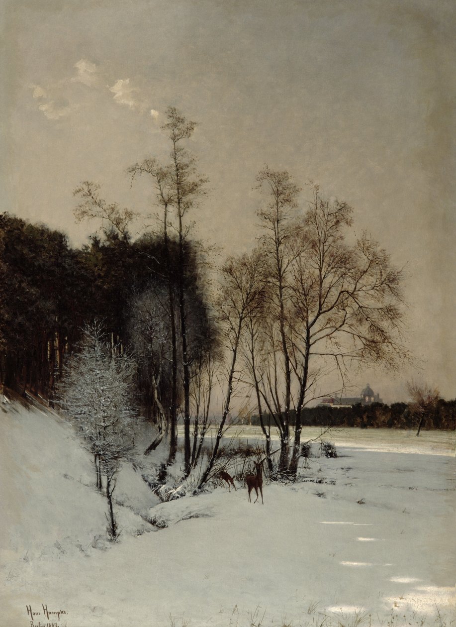 Talvinäkymä Posenissa, 1887 tekijältä Hans Hampke