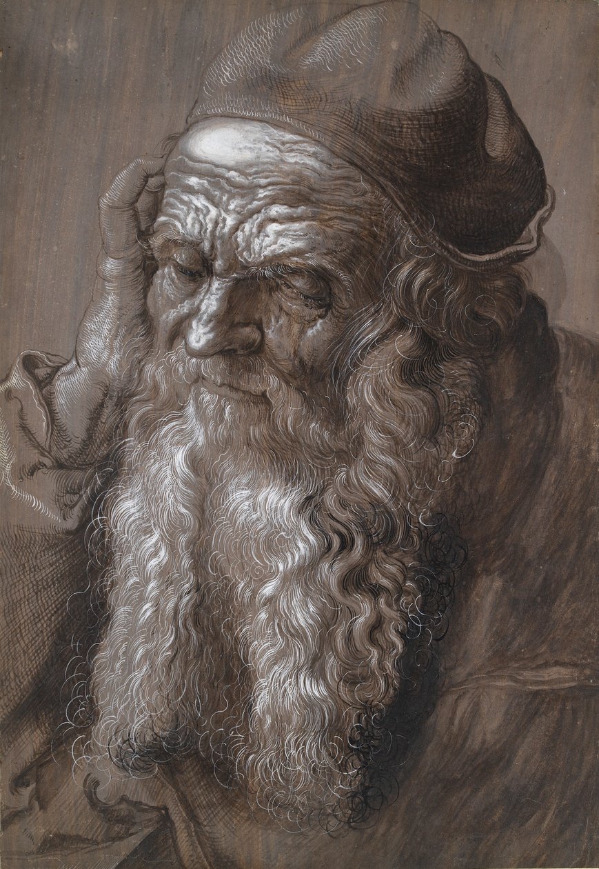 Vanha mies, 93-vuotias St Jerome, 1500-luvun loppu tekijältä Hans Hoffmann