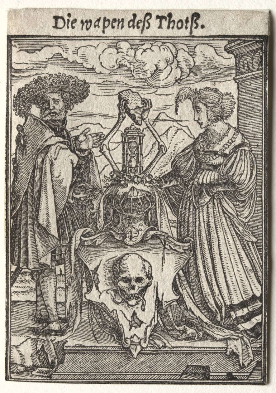 Kuolemantanssi: Kuoleman vaakuna. tekijältä Hans Holbein