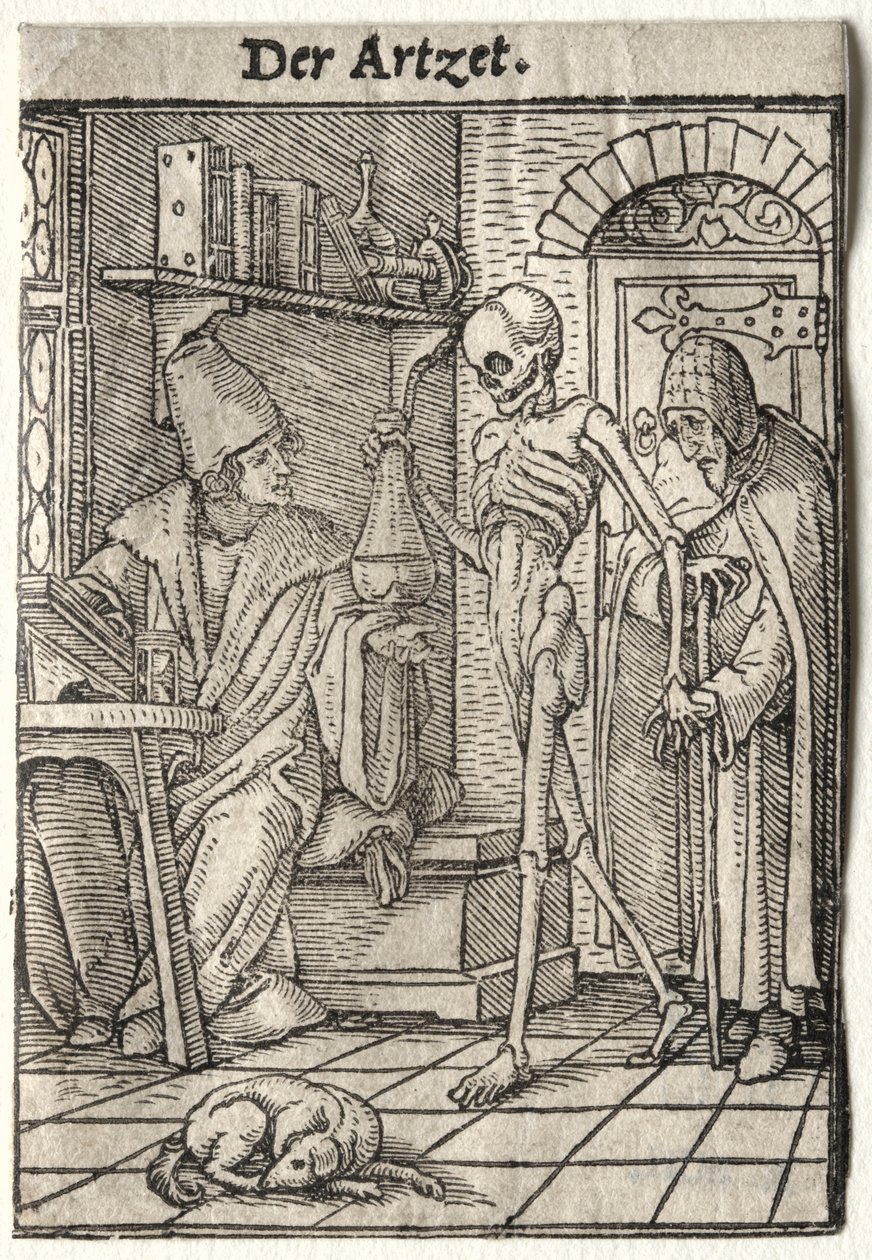 Kuoleman tanssi: Tohtori. tekijältä Hans Holbein