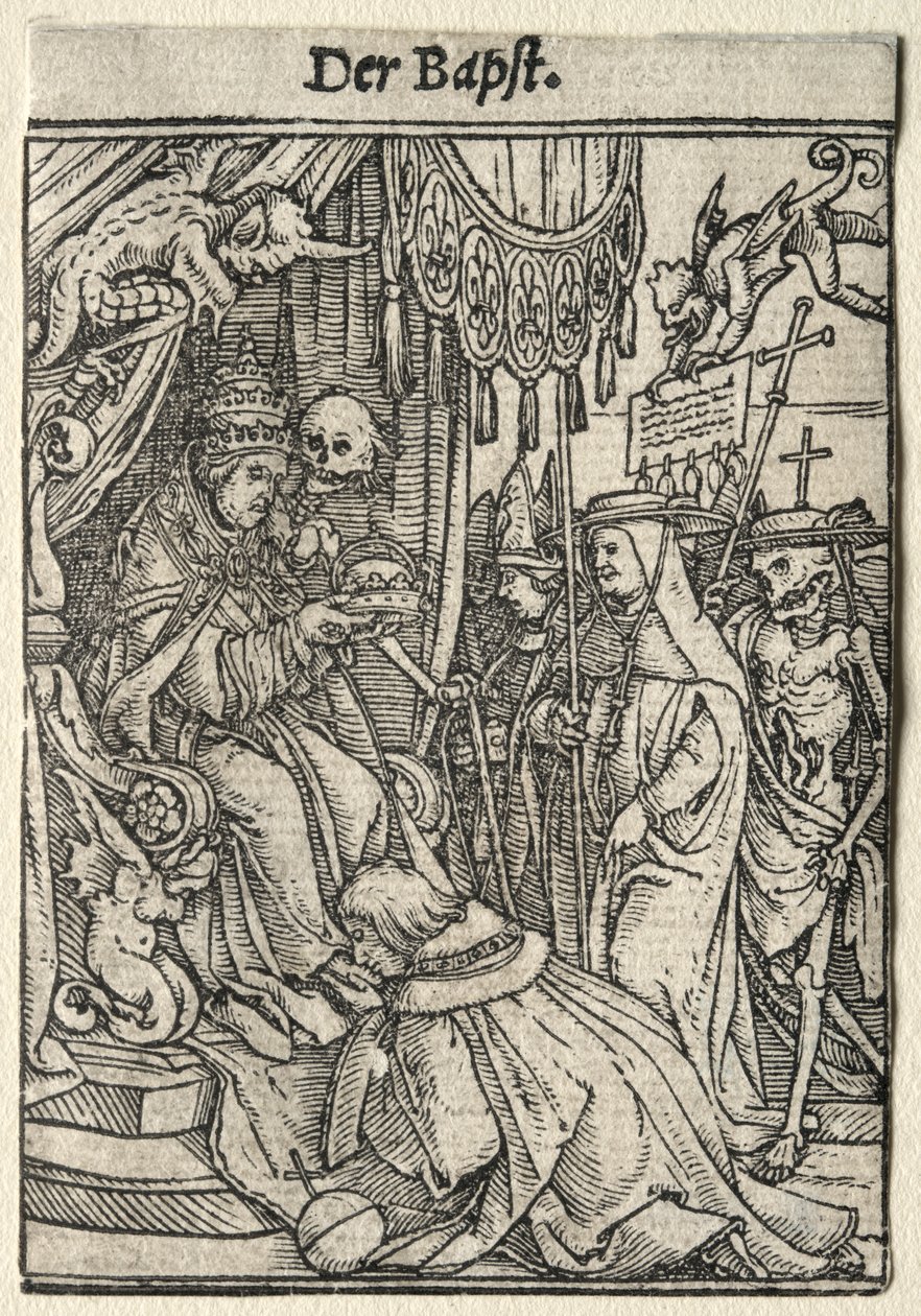 Kuoleman tanssi: Paavi. tekijältä Hans Holbein