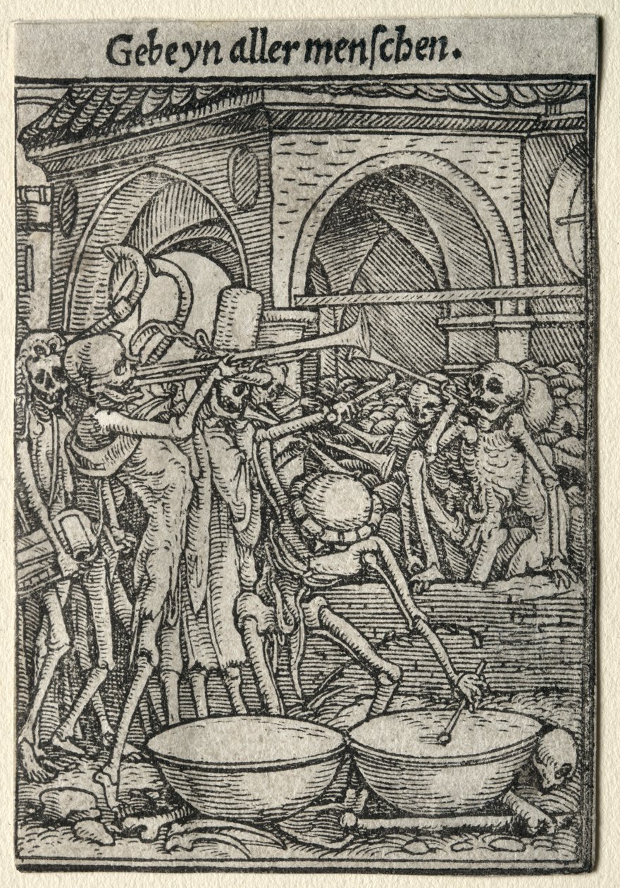 Dance of Death: Kuoleman trumpetistit. tekijältä Hans Holbein
