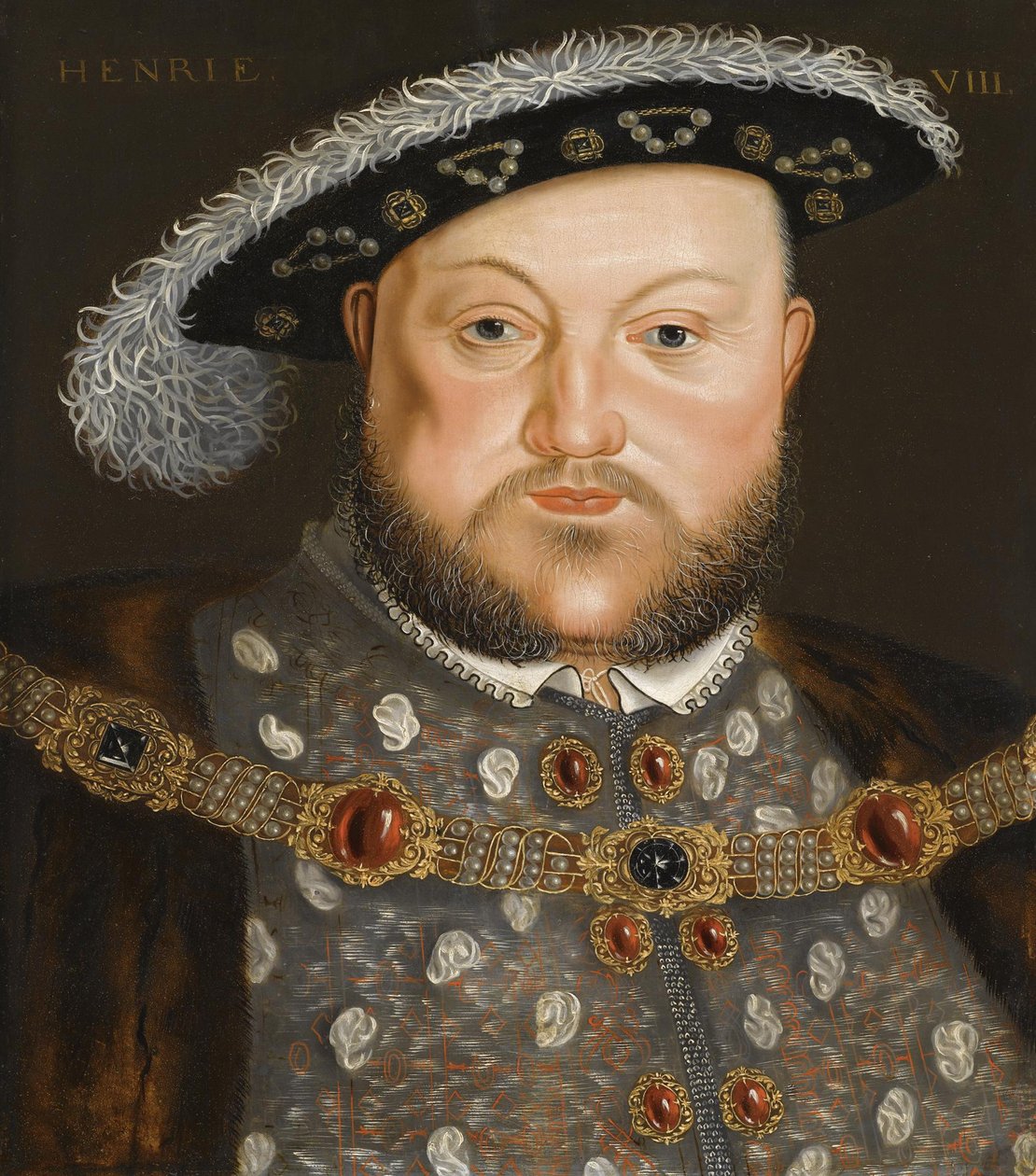 Englannin kuninkaan Henrik VIII:n muotokuva tekijältä Hans, Holbein