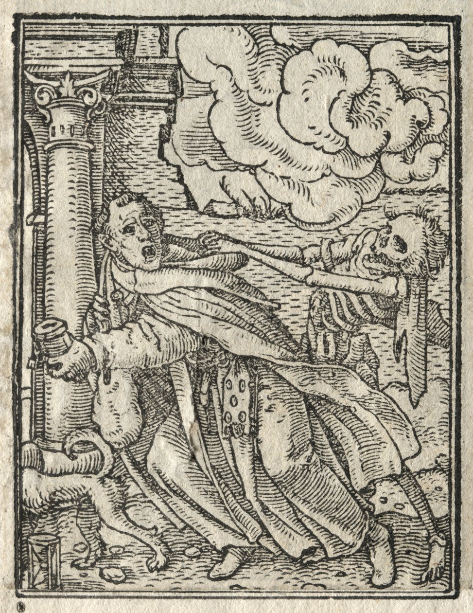Kuoleman tanssi: The Mendicant Friar; Nunna tekijältä Hans Holbein