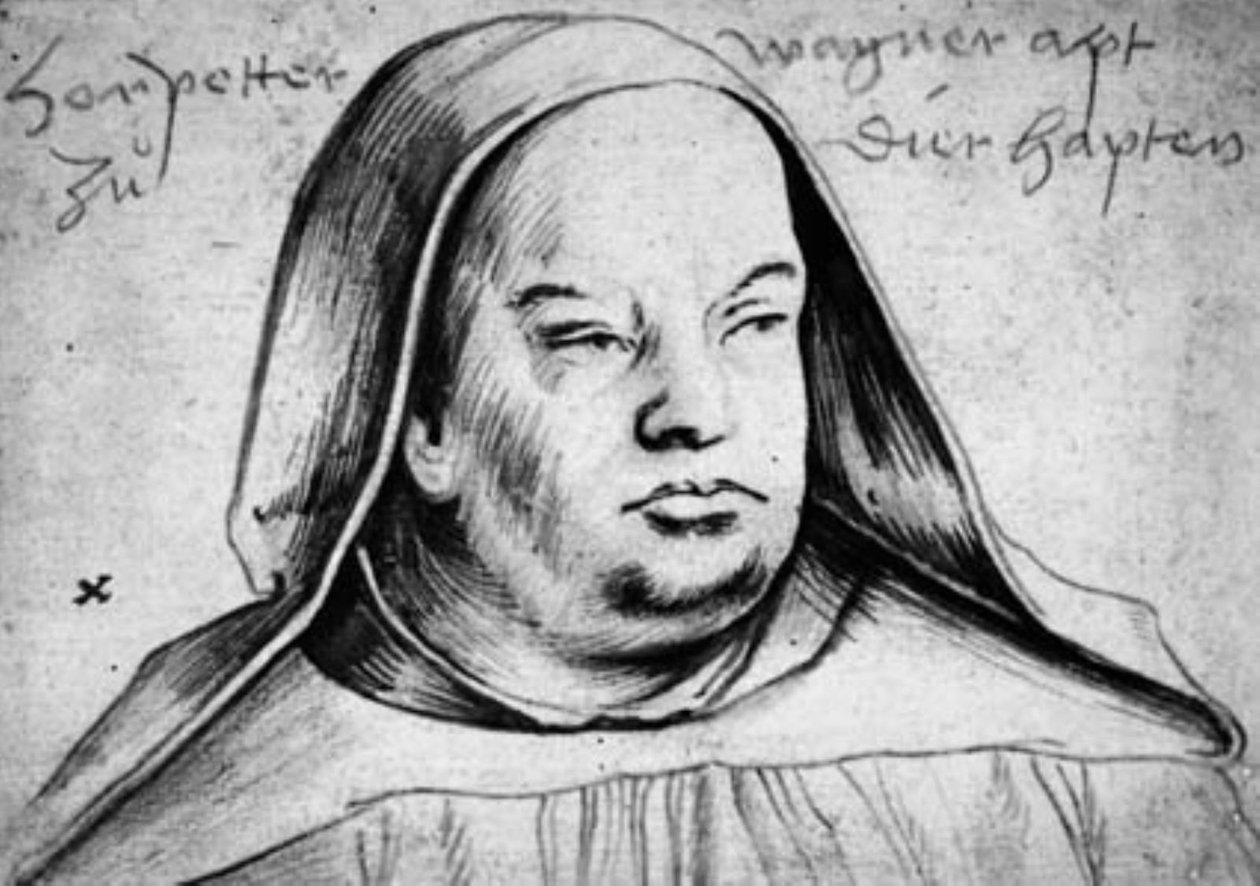 Thierhauptenin apottin Peter Wagnerin muotokuva tekijältä Hans Holbein d.Æ.