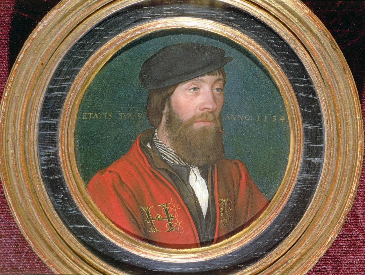 Arvohenkilö Englannin kuninkaan Henrik VIII:n hovissa, 1534 (pari 72442) tekijältä Hans Holbein der Jüngere