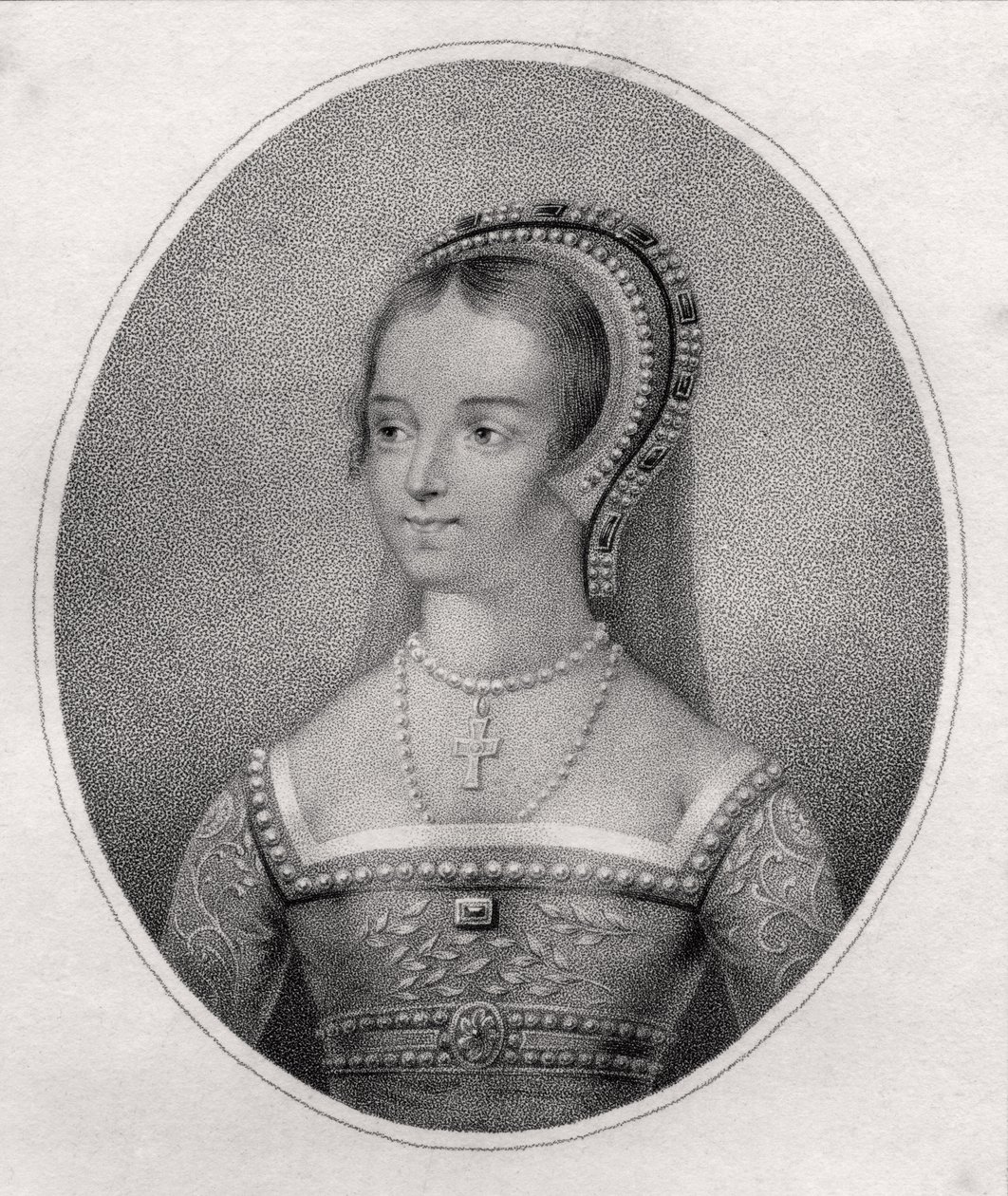 Catherine Parr, Bocquetin kaivertama kirjasta "A Catalog of the Royal and Noble Authors", julkaistu 1806 tekijältä Hans Holbein der Jüngere