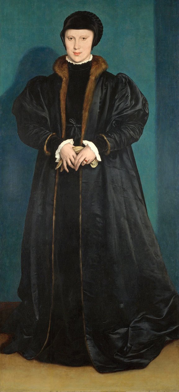 Christina Tanskan (1522-90) Milanon herttuatar, luultavasti 1538. tekijältä Hans Holbein der Jüngere