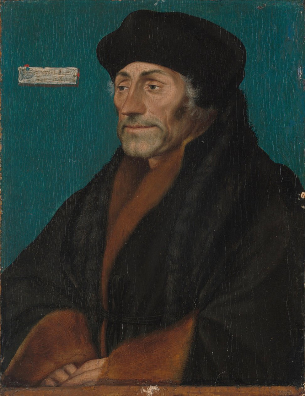 Erasmus Rotterdamilainen (1466-1536) tekijältä Hans Holbein der Jüngere