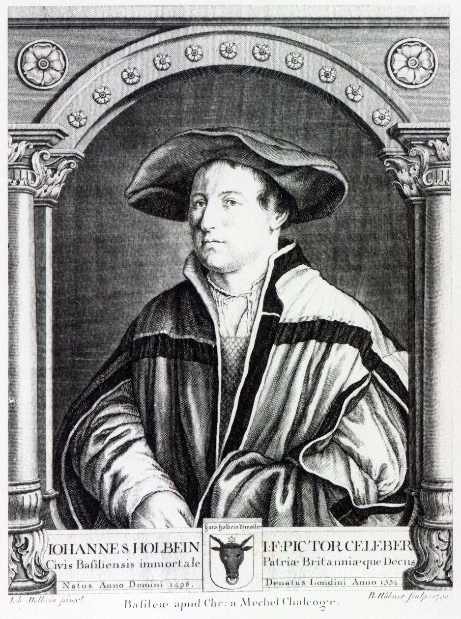 Hans Holbein nuorempi, kaiverrettu Bartholomaus Huebnerin toimesta, 1790. tekijältä Hans Holbein der Jüngere