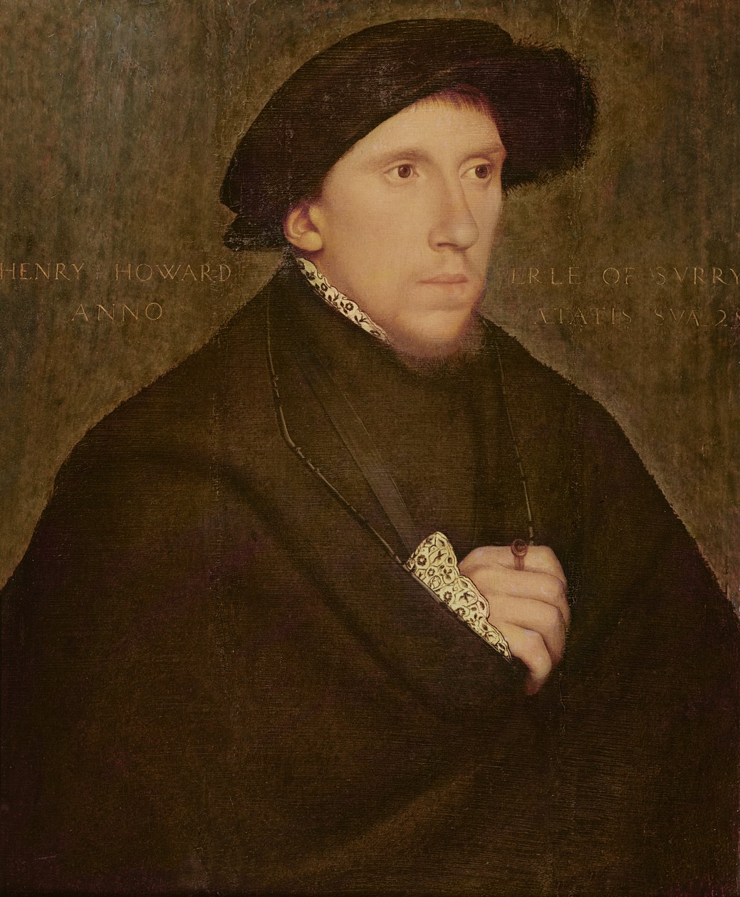 Henry Howard, Earl of Surrey, n. 1542 (öljy ja tempera paneelissa) tekijältä Hans Holbein der Jüngere