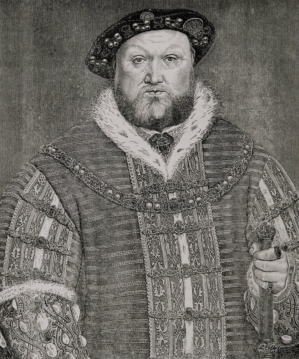 Henrik VIII (1491-1547) tekijältä Hans Holbein der Jüngere