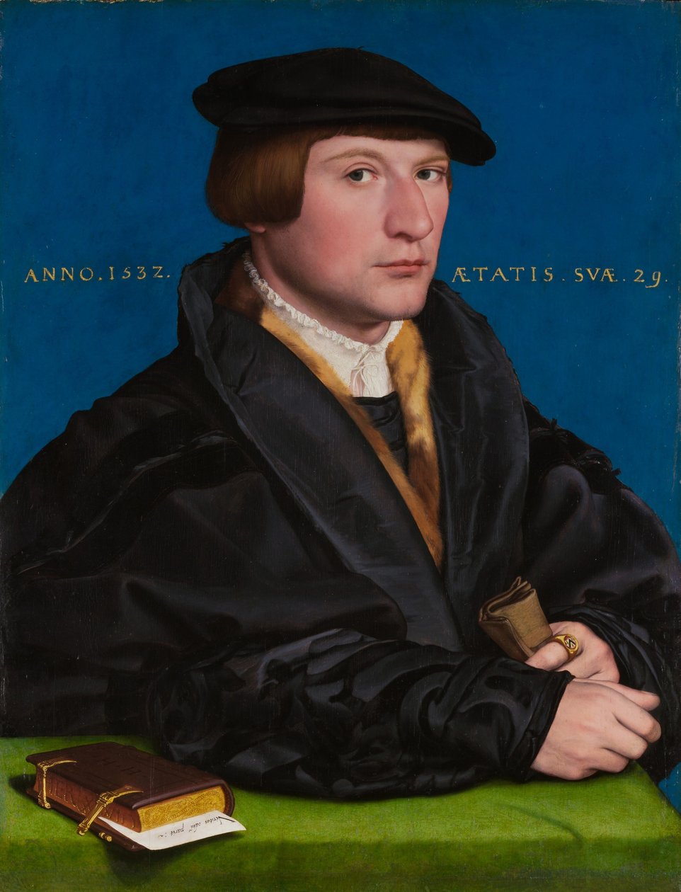 Hermann von Wedigh III (kuoli 1560), 1532 (öljyä ja kultaa tammella) tekijältä Hans Holbein der Jüngere